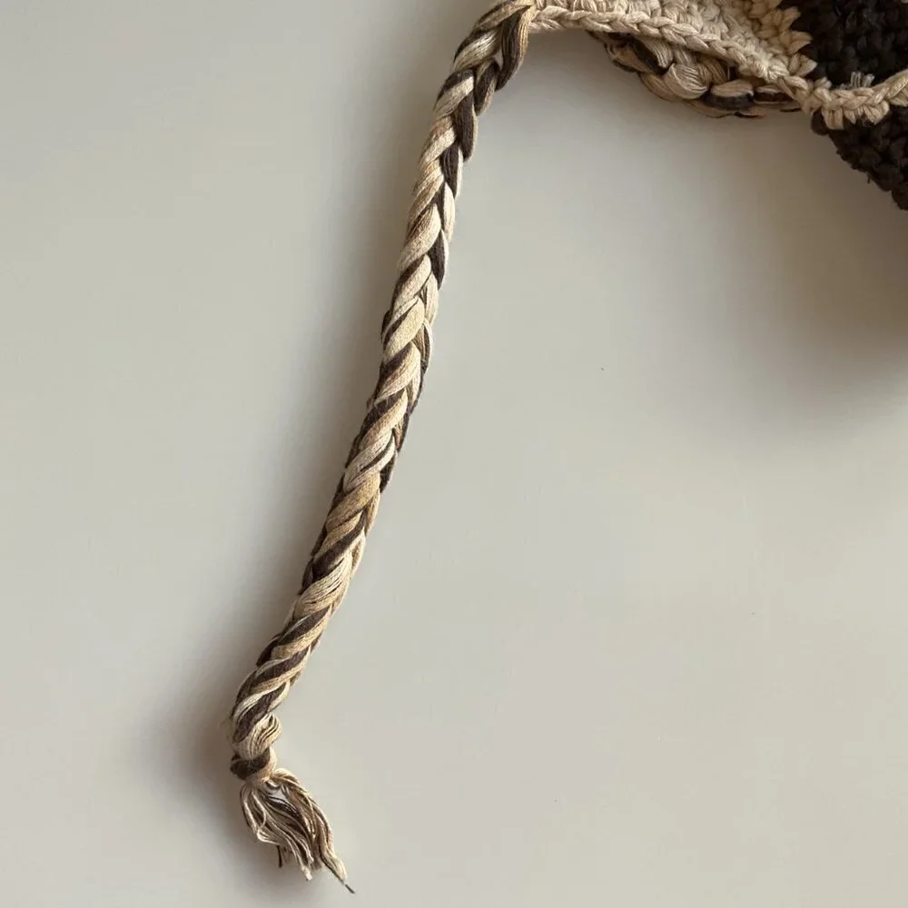 COLOR BLOCK BRAIDS KNIT HAT